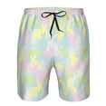 thumbnail image 3 of Goofa Color Rabbit Printed Mens Swim Trunks Summer Quick Dry Short Beach Swimwear Bathing Suits-Small, 3 of 9
