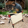 thumbnail image 3 of Costway Cheval-Scie Pliant Lot de 2 Robuste Réglable avec Bras de Support Capacité de 2600 LBS, 3 of 10