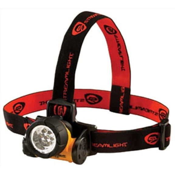 1PK Streamlight 61052 Septor Rubber and Elastic Strap Headlamp