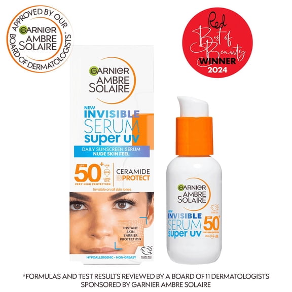 Garnier Ambre Solaire Super UV Daily Invisible Face Serum with SPF 50 30 ml