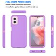 thumbnail image 3 of Tiflook for Moto G Power 2024 5G Case,3 in 1 Sturdy Phone Case for Samsung A15 5G, Shockproof Full Coverage Protective Cover Phone Case for Motorola Moto G Power (2024)6.7" Purple, 3 of 6