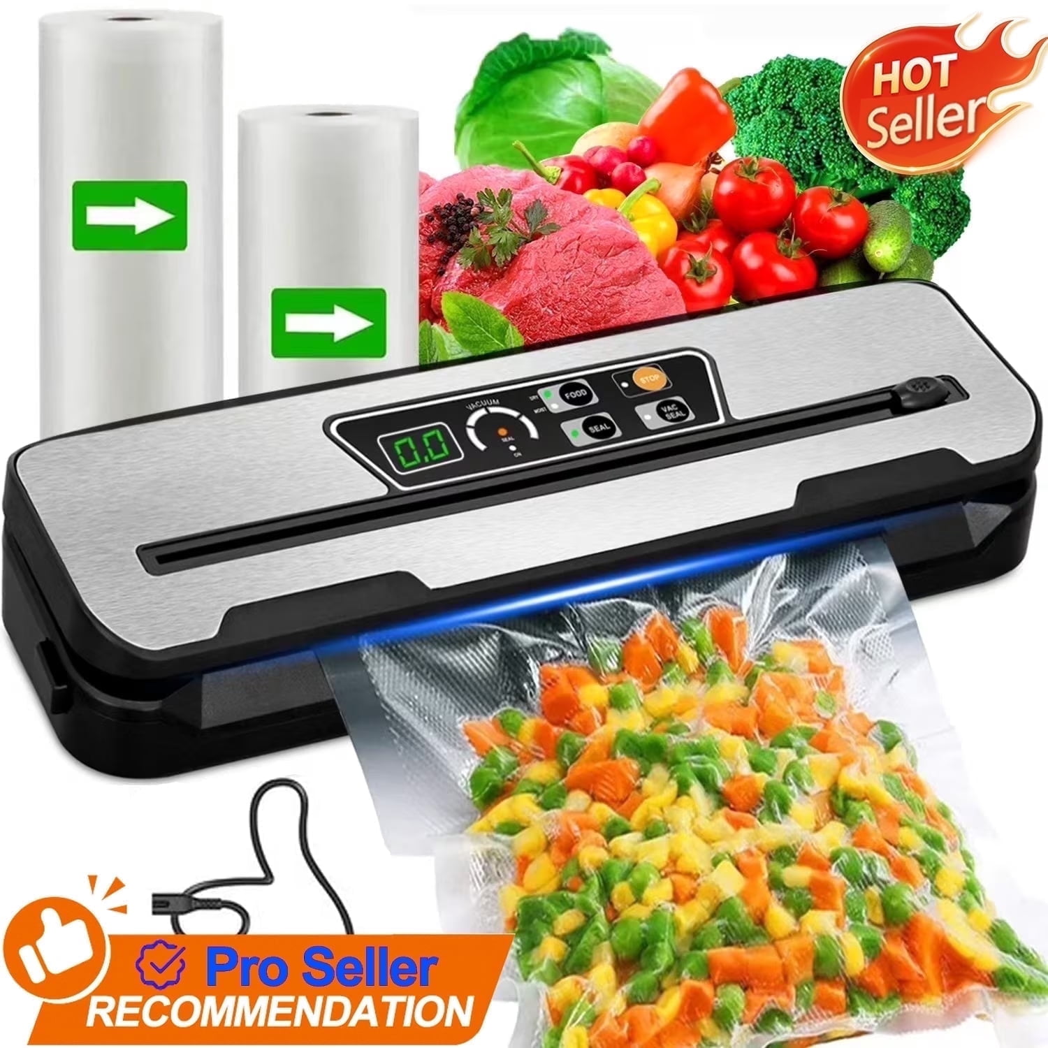 Camkey Food Vacuum Sealer Machine with Bags photo 1