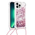 thumbnail image 1 of Funda FOXDOCK para iPhone 14 Pro con Cuerda Ajustable, Brillo Líquido, Protección Antigolpes y Lente – Ideal para Regalo, 1 of 6