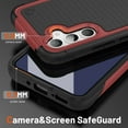 thumbnail image 3 of TECH CIRCLE Rugged Case For Galaxy A12 5G, Military Grade Shockproof Protective Bumper Anti-Scratch Dual Layers Phone Case Cover for Samsung Galaxy A12 5G 6.5" 2020,Red, 3 of 7