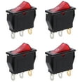 thumbnail image 1 of Luxshiny 4Pcs Plastic Toggle Switch for Electric Frying Pan Replacement Black Modern Kitchen Use, 1 of 6