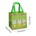 thumbnail image 3 of Anhility Easter Gift Bags Reusable Easter Tote Bags with Handles Non Woven Practical Treat Baskets for Egg Hunt Party Favors Decorations, 8.27×7.87×5.91in, 3 of 6