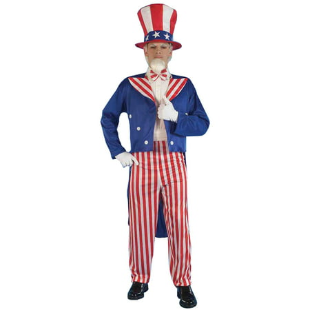 Morris Costumes Mens Uncle Sam Traditional Jacket & Pants Costume 42, Style FM56705
