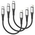 thumbnail image 1 of Cable USB C a Lightning Acevien, 15 cm, corto, paquete de 3 unidades para iPhone, 1 of 7
