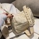 thumbnail image 3 of Bolso de hombro Bolso de algodón Acolchado Rombo Casual Shopping Crossbody Beige, 3 of 9