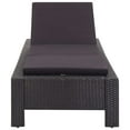 thumbnail image 5 of vidaXL Sunbed with Cushion Gray Poly Rattan, 5 of 39