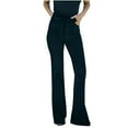 thumbnail image 2 of Pantalon Slim Fit à Lacets pour Femmes Pantalon Décontracté Respirant de Printemps avec Design Unique Bas de Mode pour Dames, 2 of 7