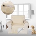 thumbnail image 1 of Deconovo Funda de sofá resistente al agua, 1 unidad, beige, 53 cm de ancho x 190 cm de largo, protector de muebles para mascotas y niños, 1 of 7