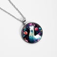 thumbnail image 4 of Alpaca Stunning Glass Circular Pendant Necklace - Women's Jewelry, 4 of 5