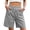 Gray, variant on ITSAME Womens Cotton Shorts Comfy Breathable Elastic Waist with Pockets Summer Loose Casual Shorts Gray Size M