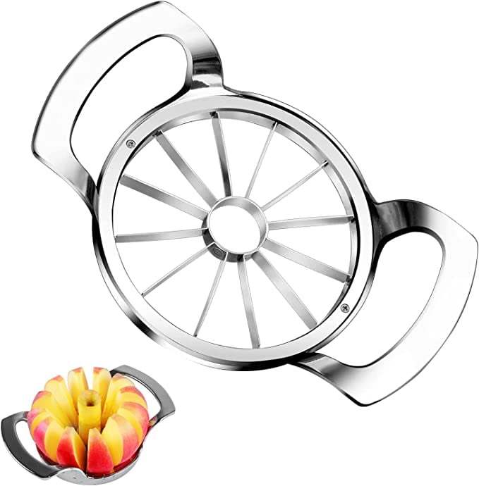 Apple Slicer ,12 Blade Extra Large Apple Corer Peeler Slicer Stainless