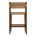 thumbnail image 6 of Butler Specialty Company Valencia 25" Woven Counter Stool with Back - Brown, 6 of 8