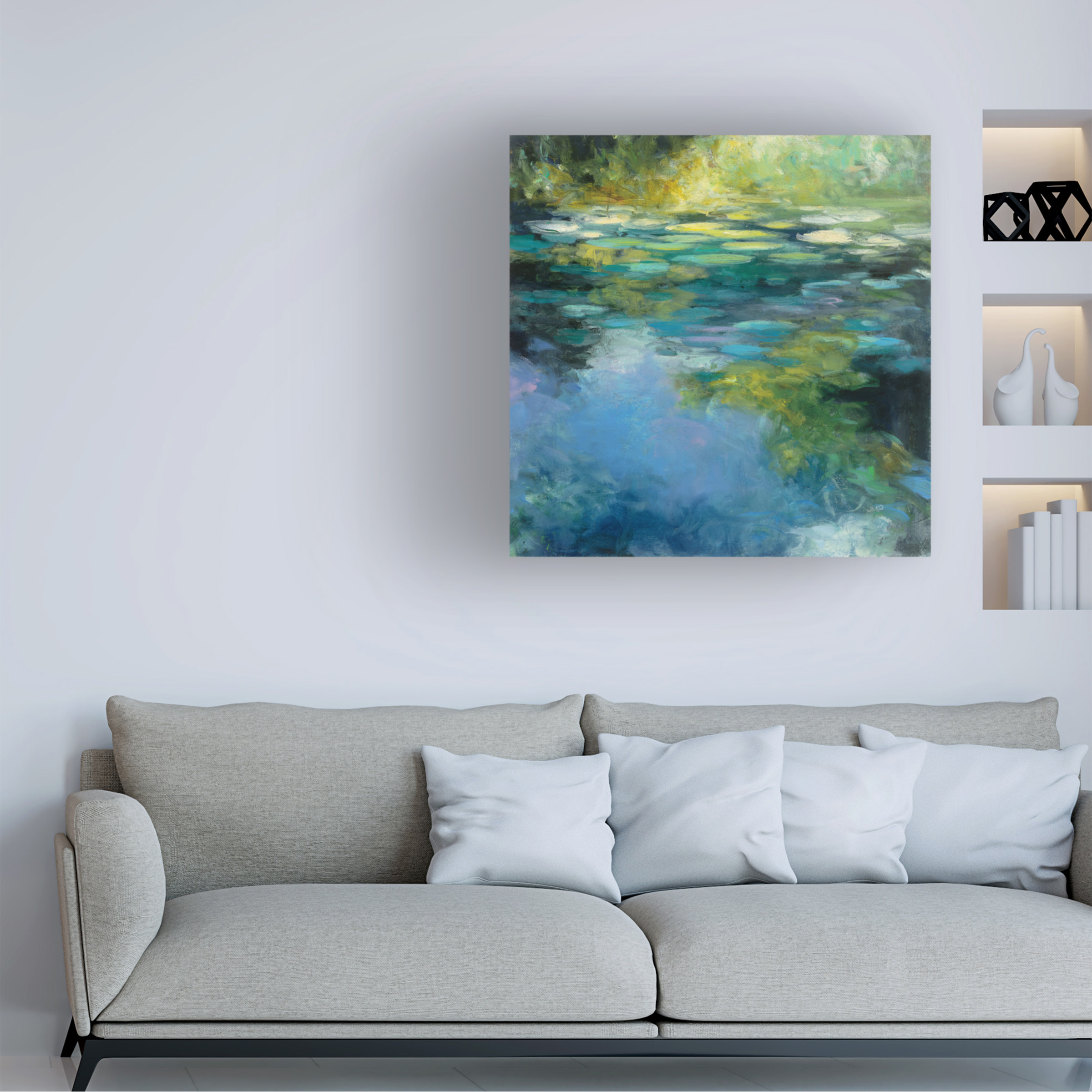 Trademark Fine Art 'Water Lilies III' Canvas Art by Julia Purinton