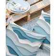 thumbnail image 2 of Outdoor Pillow Covers Throws Gradient Ocean Sea Waves,Waterproof Pillow Cases Pack of 2 Coastal Blue White Wave,Durable Cushion Cover Pillowcase for Patio Balcony Couch Garden, 2 of 7