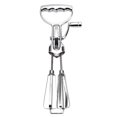 thumbnail image 2 of Hand Mixer under $5! Yannianjz Stainless Steel Whisk, Hand Crank Rotary Egg Beater, Manual Mixer for Baking Cooking, Double Rotating Blades with Ergonomic Handle, 2 of 9