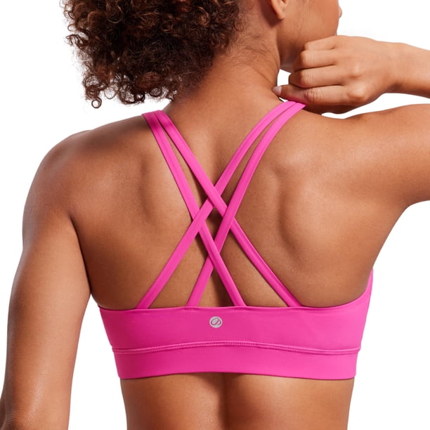 Top Deportivo CRZ YOGA Sensación Naked con Tirantes Morado Medio