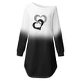 thumbnail image 5 of pstuiky Robes pour Filles, Femmes Robe Décontractée d'Automne à Épaules Dénudées Imprimée de la Saint-Valentin à Manches Longues avec Tournesol, Robes de Fête en Liquidation, 5 of 5