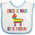 thumbnail image 3 of Inktastic Cinco De Mayo Pinata Lets Fiesta Girls Baby Bib, 3 of 4