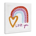 thumbnail image 2 of Stupell Industries Contemporary Love You & Rainbow Hearts Canvas Art, 17 x 17, by Melissa Averinos, 2 of 7