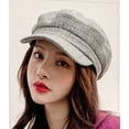 thumbnail image 4 of CoCopeaunt Women Newsboy Caps Warm Visor Beret Hat Cozy Trendy Vintage Cabbie Hat Casual Painter Hat for Ladies Girls, 4 of 7