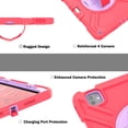 thumbnail image 4 of Military Grade Case for Apple iPad Pro 11 2024,Shoulder Strap Shockproof iPad Case with Pencil Holder 360 Rotating Hand Strap+Kicstand Rugged Siicone and Hard PC Case,Redpurple, 4 of 13
