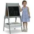 thumbnail image 5 of Delta Children Chelsea Double-Sided Storage Easel with Paper Roll and Magnets -Ideal for Arts & Crafts, Drawing and More - Greenguard Gold Certified, Light Grey/White, 5 of 6
