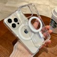 thumbnail image 4 of Official Magnetic Transparent Case For iPhone 15 14 13 11 12 Pro Max Plus Shockproof For Magsafe Wireless Charge Acrylic Cover, 4 of 5