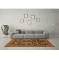 thumbnail image 3 of Ahgly Company Indoor Rectangle Abstract Brown Modern Area Rugs, 7' x 10', 3 of 4