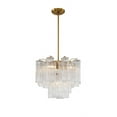 thumbnail image 4 of ADD-300-AG-CL Crystorama Lighting Addis - 4 Light Chandelier-13.75 Inches Tall and 17.75 Inches Wide-Aged Brass Finish-Clear Glass Color, 4 of 12