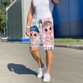 thumbnail image 7 of Bixox Men's Boy Girl printed lightweight casual shorts, soft sleep shorts with pockets., 7 of 7