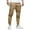 a-Khaki2882, variant on Mens Solid Color Jogger Pants Elastic Waist Drawstring Small Leather Label Patch Lightweight Casual Trousers For Street Daily Wear Stylish Bottoms