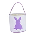 thumbnail image 1 of Encantadora Canasta De Conejito De Pascua, Cubo De Conejo Para Niño Niña Regalo Cola Púrpura Sunnimix Canasta Conejito De Pascua, 1 of 8