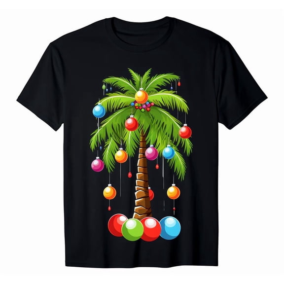 Palm Tree T-Shirt Men's Summer Beach Vibes Graphic Tee