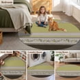 thumbnail image 5 of Sage Green Floral Round Area Rug 3.3Ft Washable Circle Rugs for Dining Room Table, Modern Farmhouse Leaves Brown Striped Non-Slip Carpet Floor Mats Indoor Outdoor Carpet Runner Aesthetic Home Decor, 5 of 8