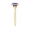 thumbnail image 3 of ANGARA Natural Bezel-Set Round 1.45 ct Tanzanite Floral Engagement Ring in 14K Yellow Gold for Women (Size-7mm) | December Birthstone, Anniversary, Jewelry Gift for Women | Natural Tanzanite Ring, 3 of 9