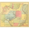 thumbnail image 2 of Mayer 22x20 Gold Ornate Wood Framed with Double Matting Museum Art Print Titled - Oil Creek, Section 4 Pennsylvania Landowner, 2 of 4