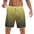 thumbnail image 6 of Hurxie Men's 4-Way Stretch Swim Trunks Quick Dry Board Shorts Beach Swimwear Bathing Suit Yellow,2XL, 6 of 7