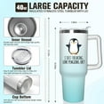 thumbnail image 6 of 40 oz Penguin Tumbler with Handle and Straw, Vacuum Insulated Water Bottle Stainless Steel, Leak Proof Travel Coffee Mug Gifts for Penguin Lover,Cute Cup for Home Office Car Outdoors Sports, 6 of 6