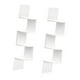 thumbnail image 2 of 2 estantes de esquina para pared, de madera rústica, para almacenamiento, decoración, montaje en esquina Blanco, 2 of 9