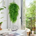 thumbnail image 3 of Waipfaru Artificial Hanging Plants Fern Vine,4 Pack Fake Ivy Leaves Plastic Plants, Faux UV Resistant Greenery Decor for Indoors & Outdoors, 3 of 8