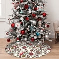 thumbnail image 5 of Yiaed Dark Enchanted Flowers And Birds Print Christmas Tree Skirt , Tree SkirtsTree Mat for Christmas Winter Holiday Indoor Decorations-30", 5 of 7
