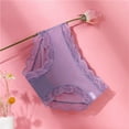 thumbnail image 2 of Panties for Women,Soft Seamless Hipster Underwear For Women Comfort Stretch Bikini Briefs Everyday Wear,Womens Underwear,Purple,L, 2 of 4