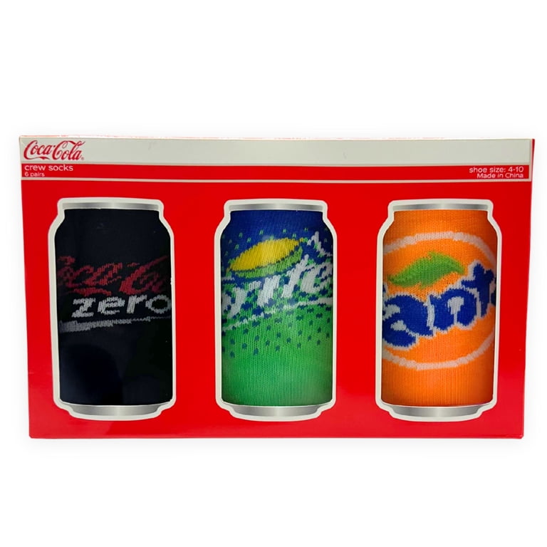 Pack De 5 Chaussettes Coca-Cola Femme - Motif étoiles Et Rayures - Taille Unique 37-42 - Décontracté
