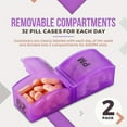 thumbnail image 4 of Monthly Pill Organizer – Am/Pm Daily Pill Organizer 32 Compartments for Each Day, Pill Dispenser and Dispenser Caddy That Helps You Organize Your Life, Perfect for Supplements and Medication, 4 of 7