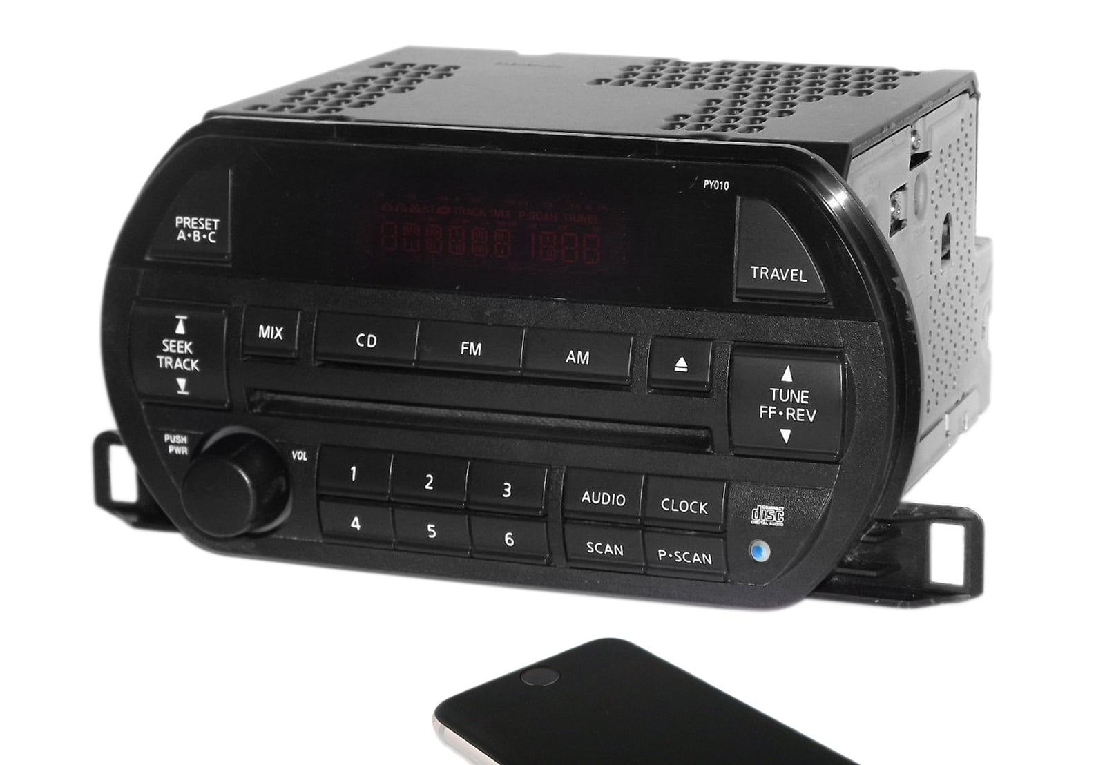 Restored 2002-03 Nissan Altima AM FM CD Player Radio w Bluetooth Upgrade PY010 281858J000 (Refurbished)