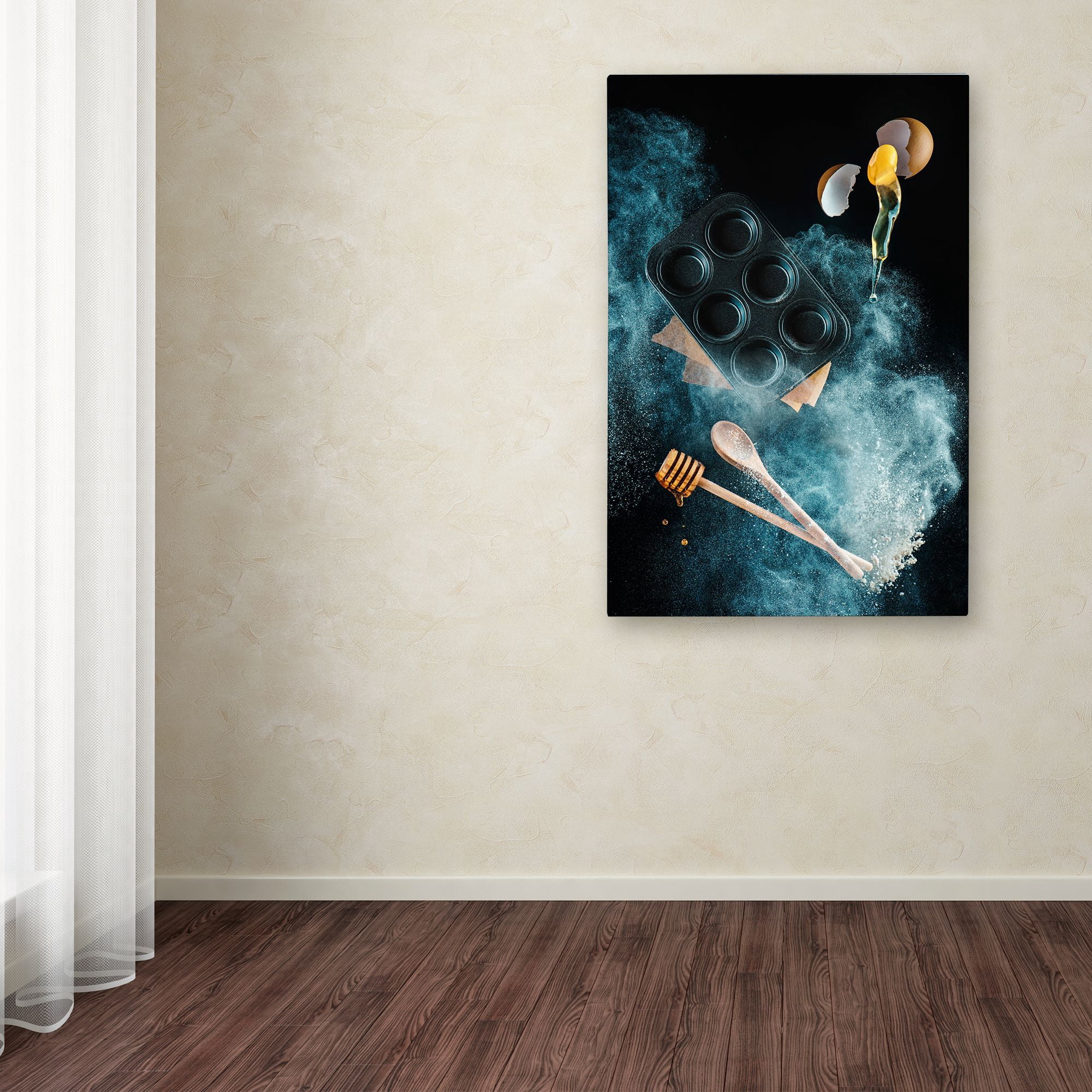 Trademark Fine Art 'Kitchen Mess Honey Muffins' Canvas Art by Dina Belenko